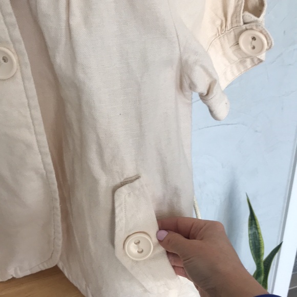 🎀Sashimi Vintage Beige Jacket . Linen, cotton - Picture 2 of 6